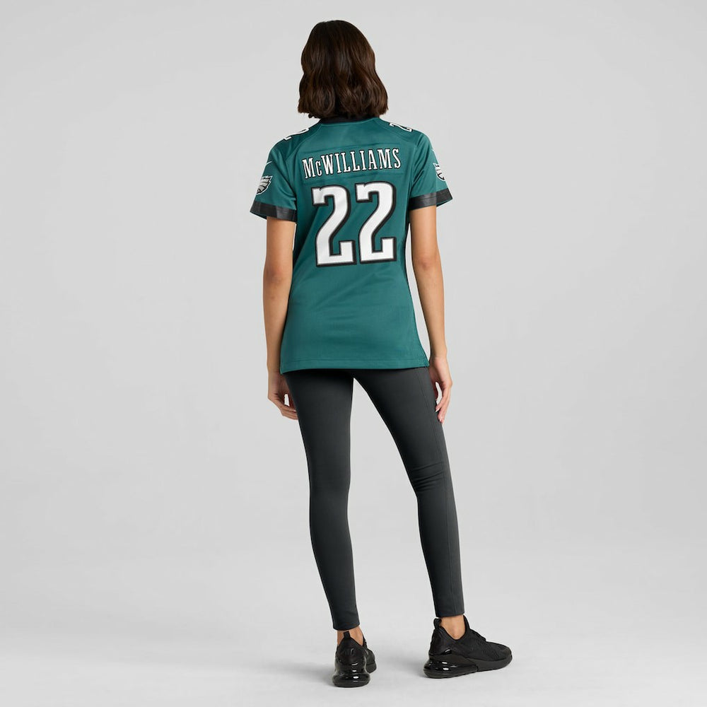 Mac McWilliams Philadelphia Eagles Women's Team Game Jersey - Midnight Green