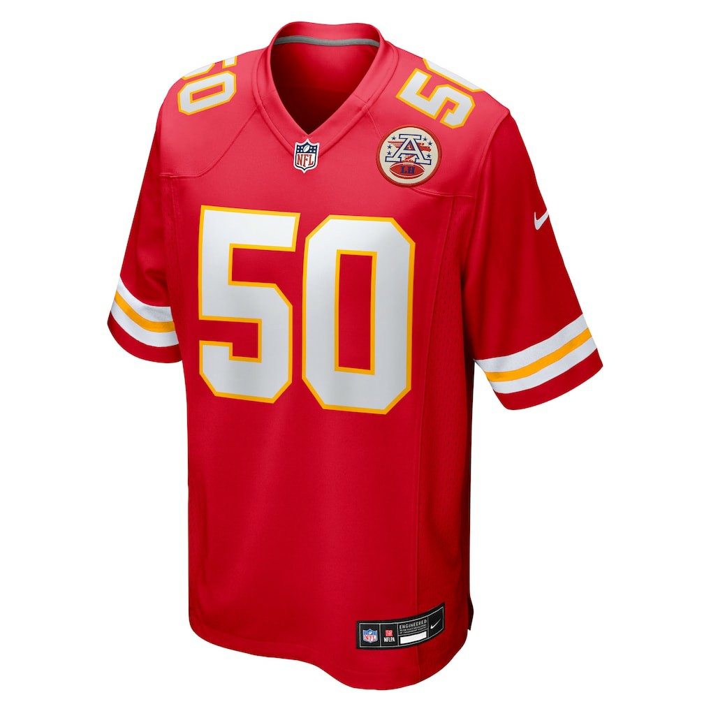 Brandon George Kansas City Chiefs Team Game Jersey - Red