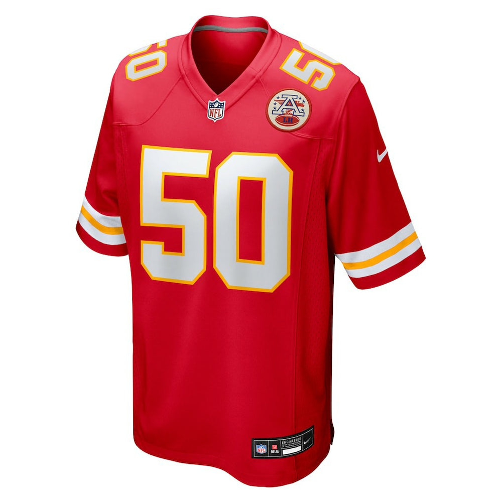 Brandon George Kansas City Chiefs Team Game Jersey - Red