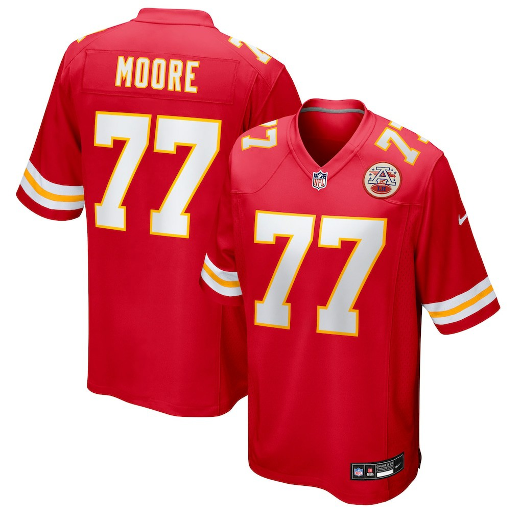 Jaylon Moore Kansas City Chiefs Team Game Jersey - Red