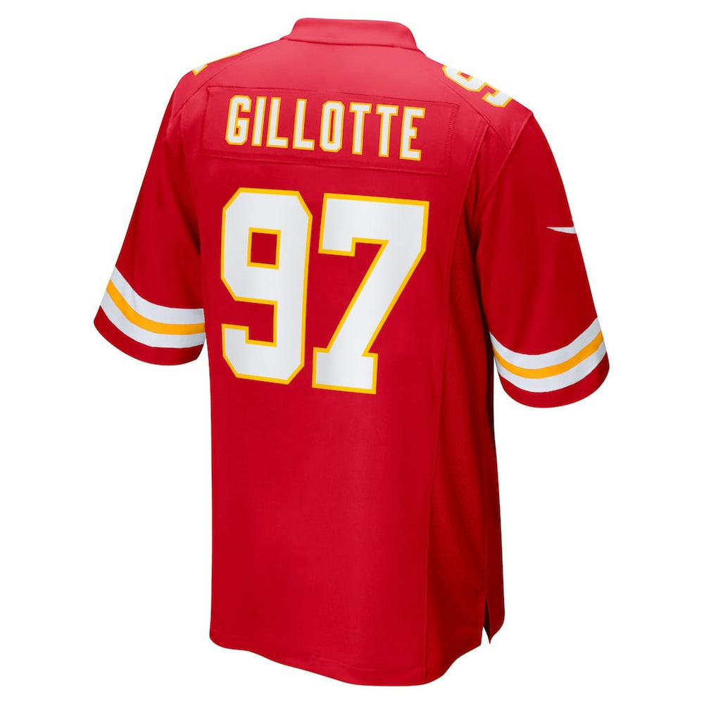 Ashton Gillotte Kansas City Chiefs Team Game Jersey - Red