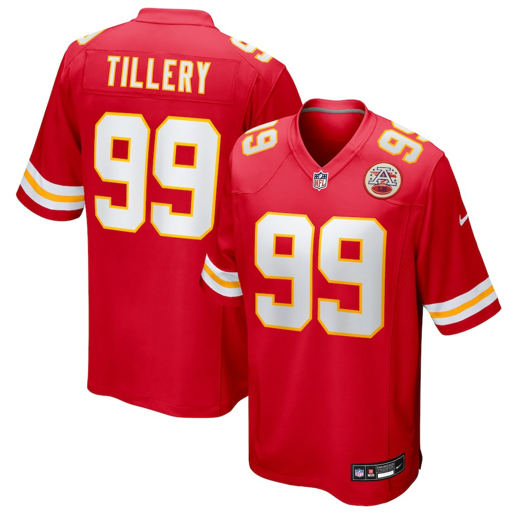 Jerry Tillery Kansas City Chiefs Team Game Jersey - Red