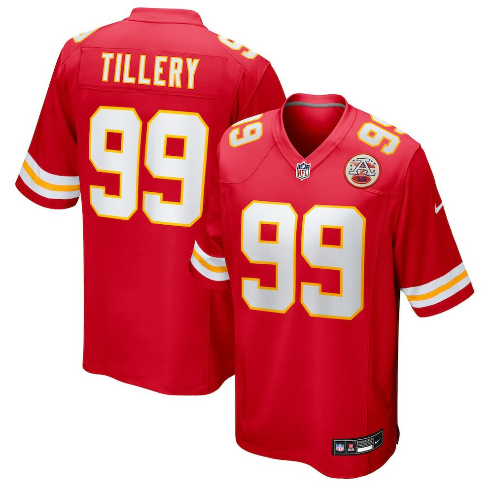Jerry Tillery Kansas City Chiefs Team Game Jersey - Red