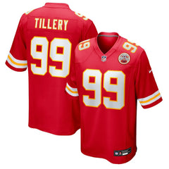 Jerry Tillery Kansas City Chiefs Team Game Jersey - Red
