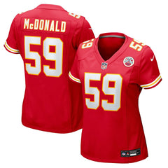 Cooper McDonald Kansas City Chiefs Women's Team Game Jersey - Red