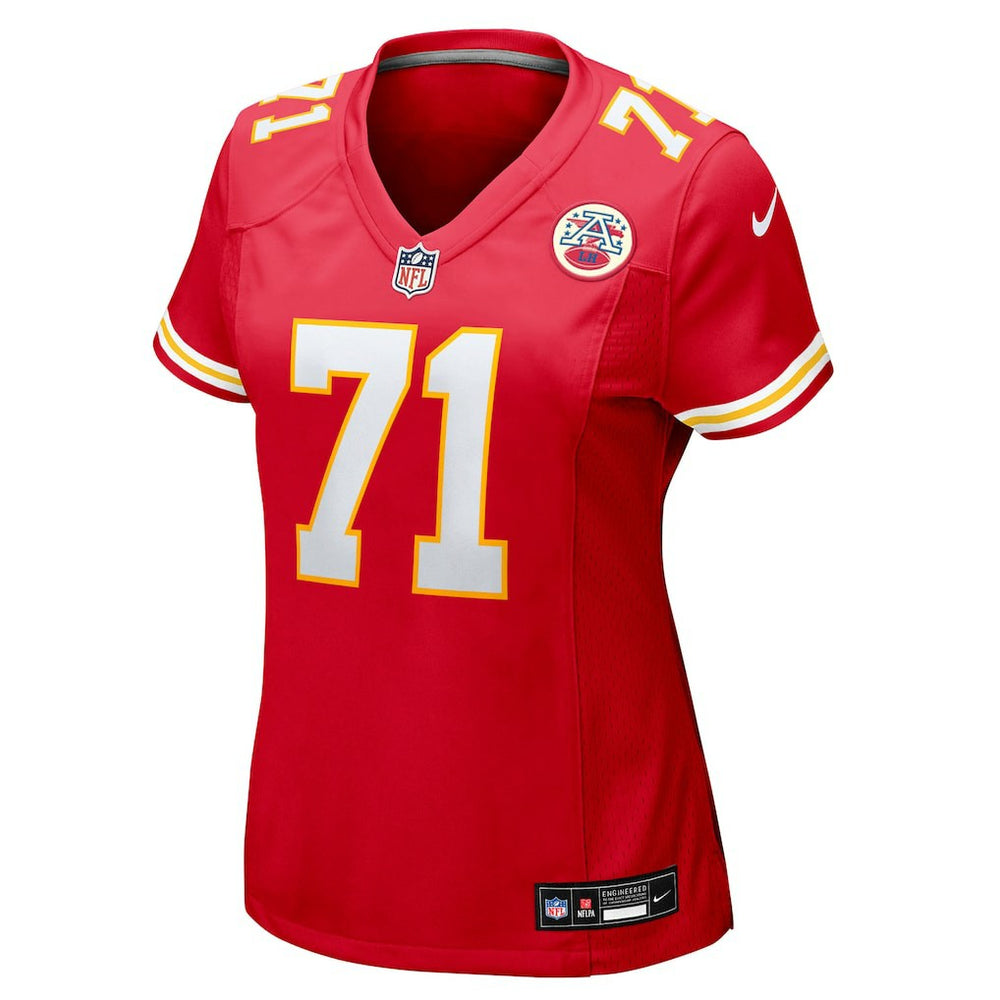 Josh Simmons Kansas City Chiefs Women's Team Game Jersey - Red