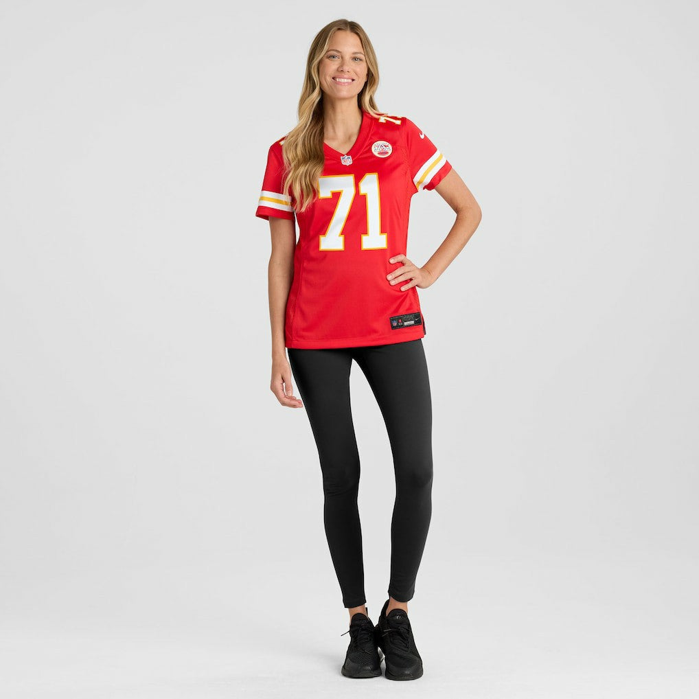 Josh Simmons Kansas City Chiefs Women's Team Game Jersey - Red