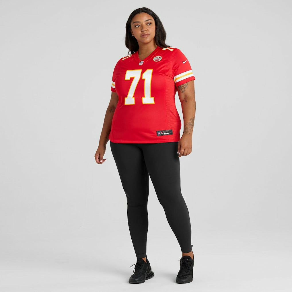 Josh Simmons Kansas City Chiefs Women's Team Game Jersey - Red