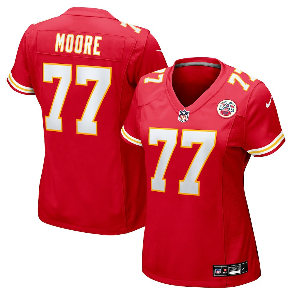 Jaylon Moore Kansas City Chiefs Women's Team Game Jersey - Red