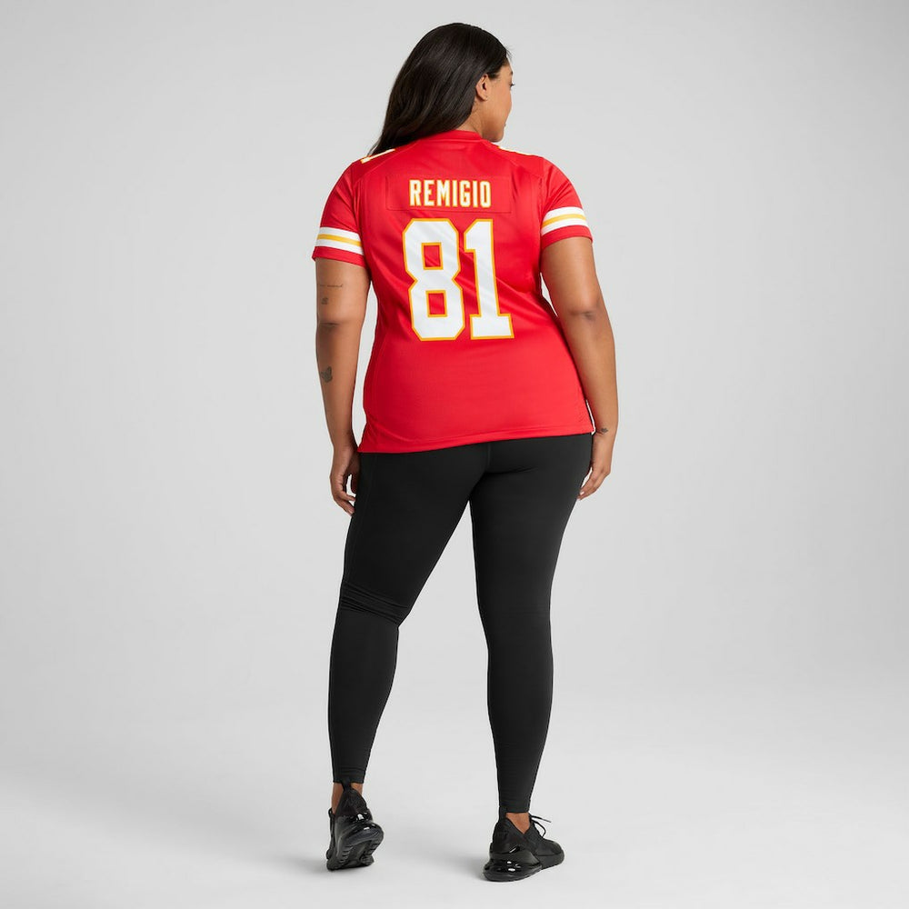 Nikko Remigio Kansas City Chiefs Women's Team Game Jersey - Red