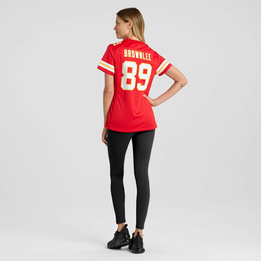 Jason Brownlee Kansas City Chiefs Women's Team Game Jersey - Red