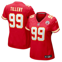 Jerry Tillery Kansas City Chiefs Women's Team Game Jersey - Red