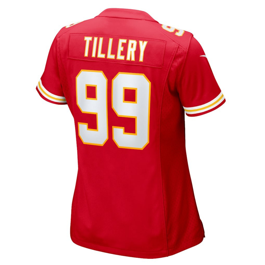 Jerry Tillery Kansas City Chiefs Women's Team Game Jersey - Red