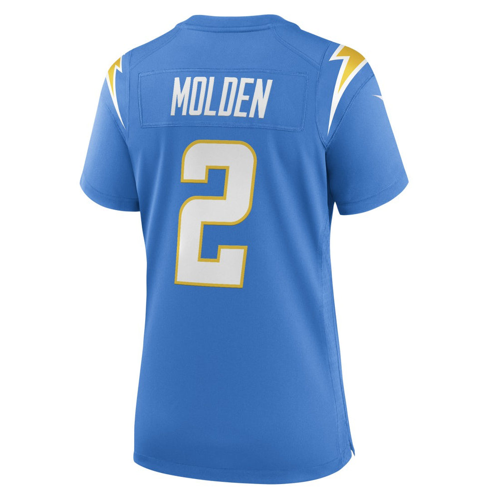 Elijah Molden Los Angeles Chargers Women's Team Game Jersey - Powder Blue