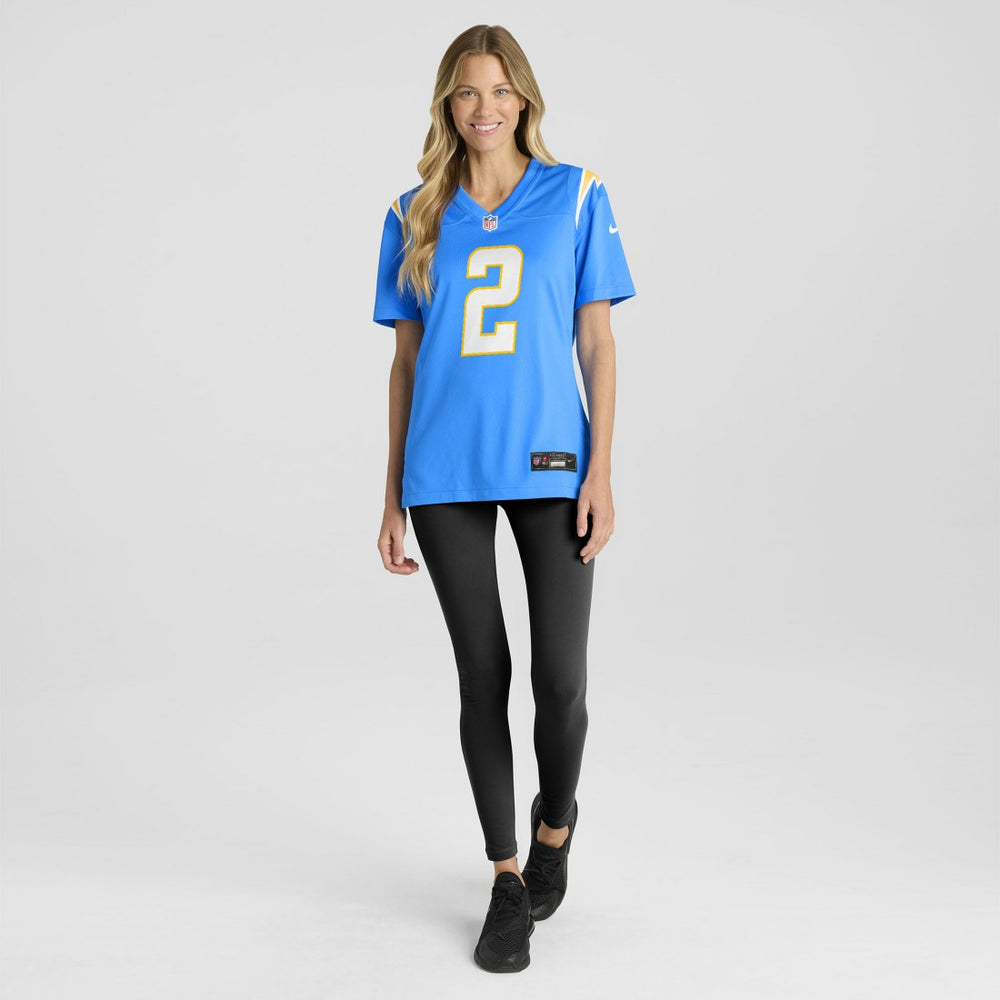 Elijah Molden Los Angeles Chargers Women's Team Game Jersey - Powder Blue