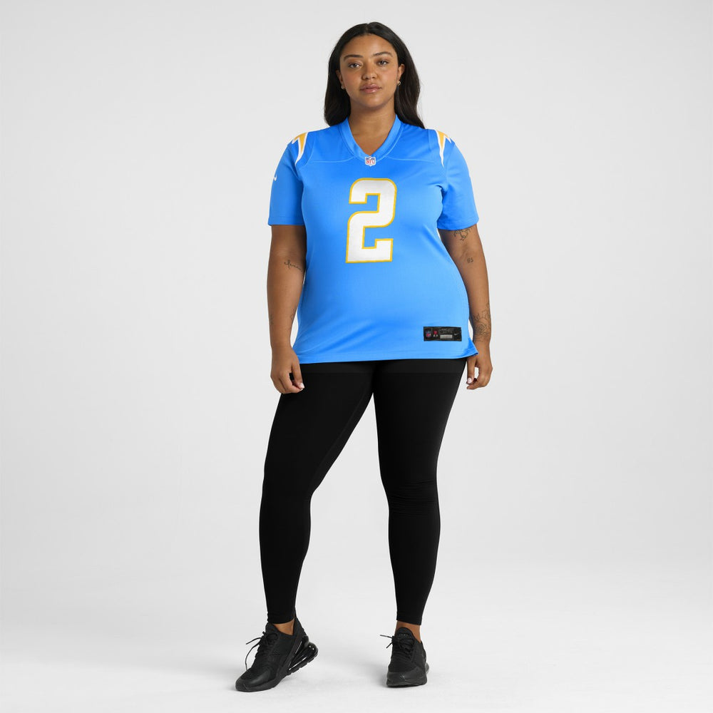 Elijah Molden Los Angeles Chargers Women's Team Game Jersey - Powder Blue