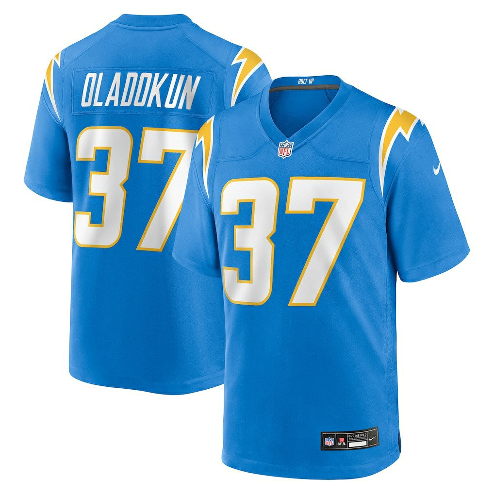Jordan Oladokun Los Angeles Chargers Team Game Jersey - Powder Blue