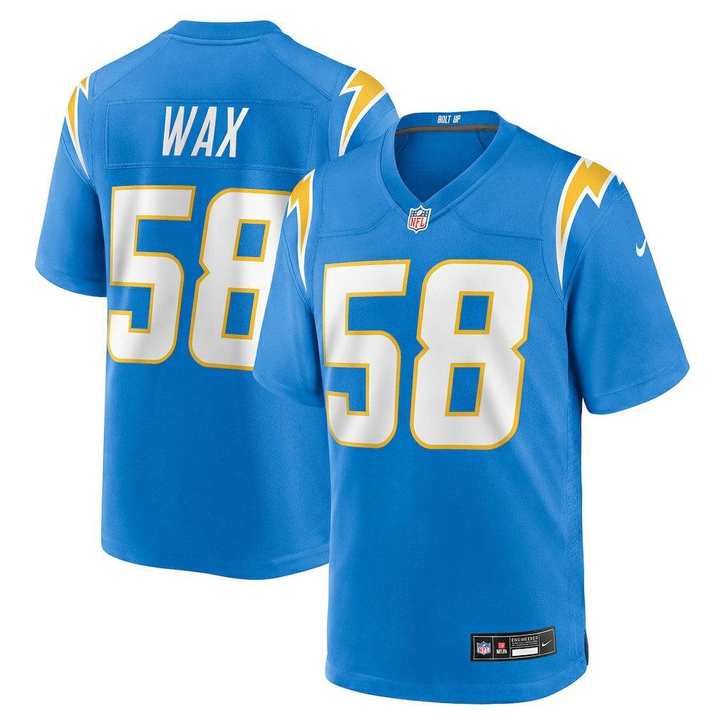 Marlowe Wax Los Angeles Chargers Team Game Jersey - Powder Blue