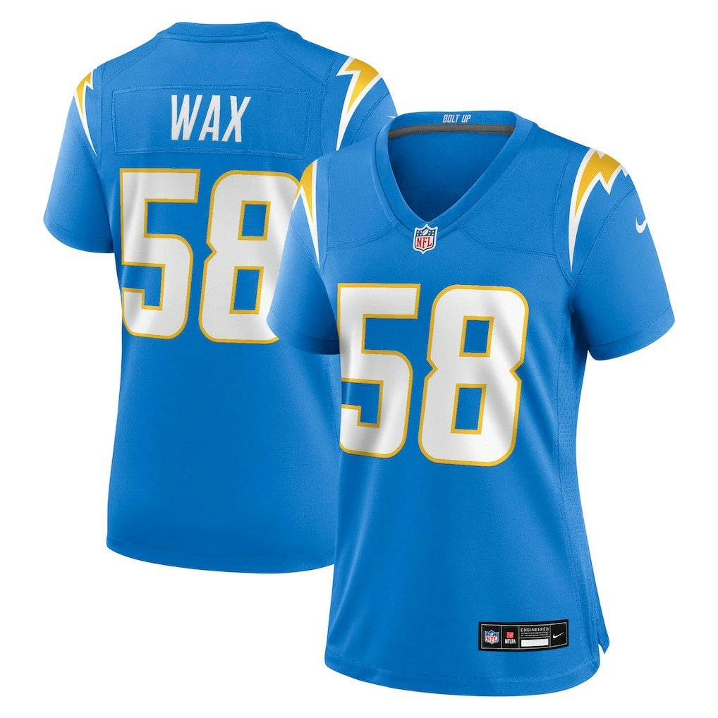 Marlowe Wax Los Angeles Chargers Women's Team Game Jersey - Powder Blue