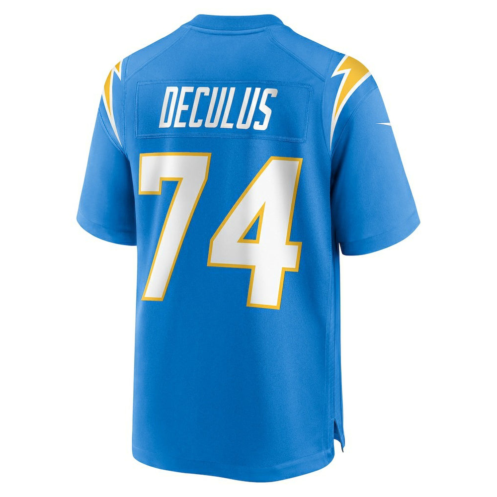 Austin Deculus Los Angeles Chargers Team Game Jersey - Powder Blue