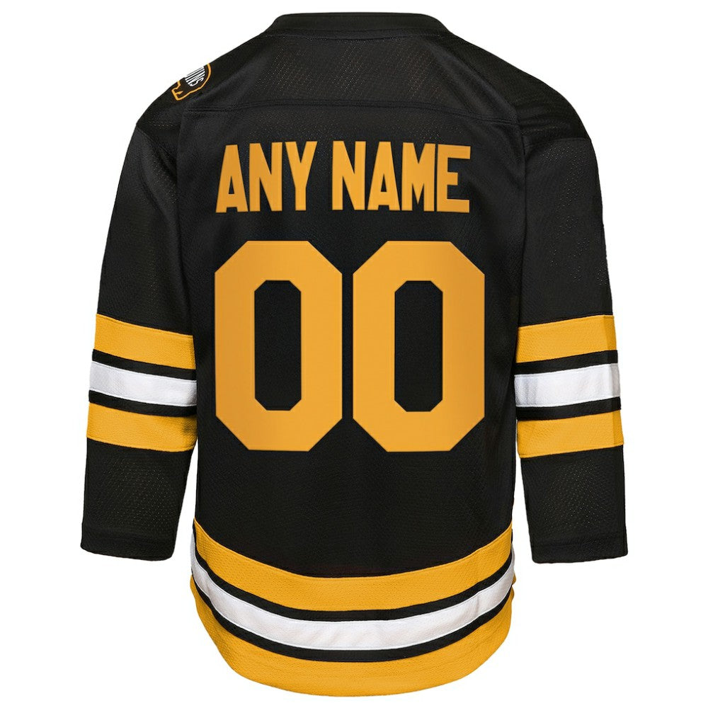 Boston Bruins Youth Home Custom Replica Jersey Black