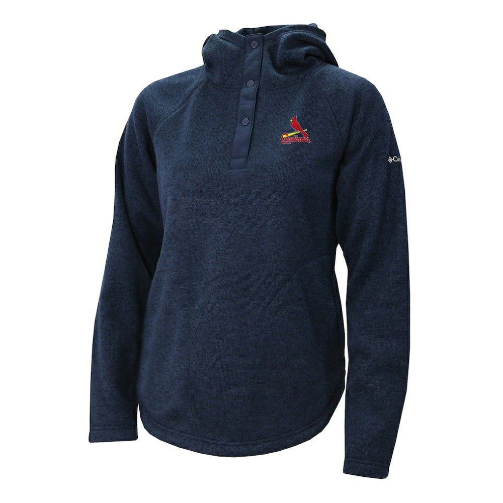St. Louis Cardinals Women's Half-Snap Pullover Hoodie Navy | Columbia