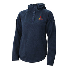 St. Louis Cardinals Women's Half-Snap Pullover Hoodie Navy | Columbia