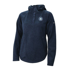 Seattle Mariners Women's Half-Snap Pullover Hoodie Navy | Columbia