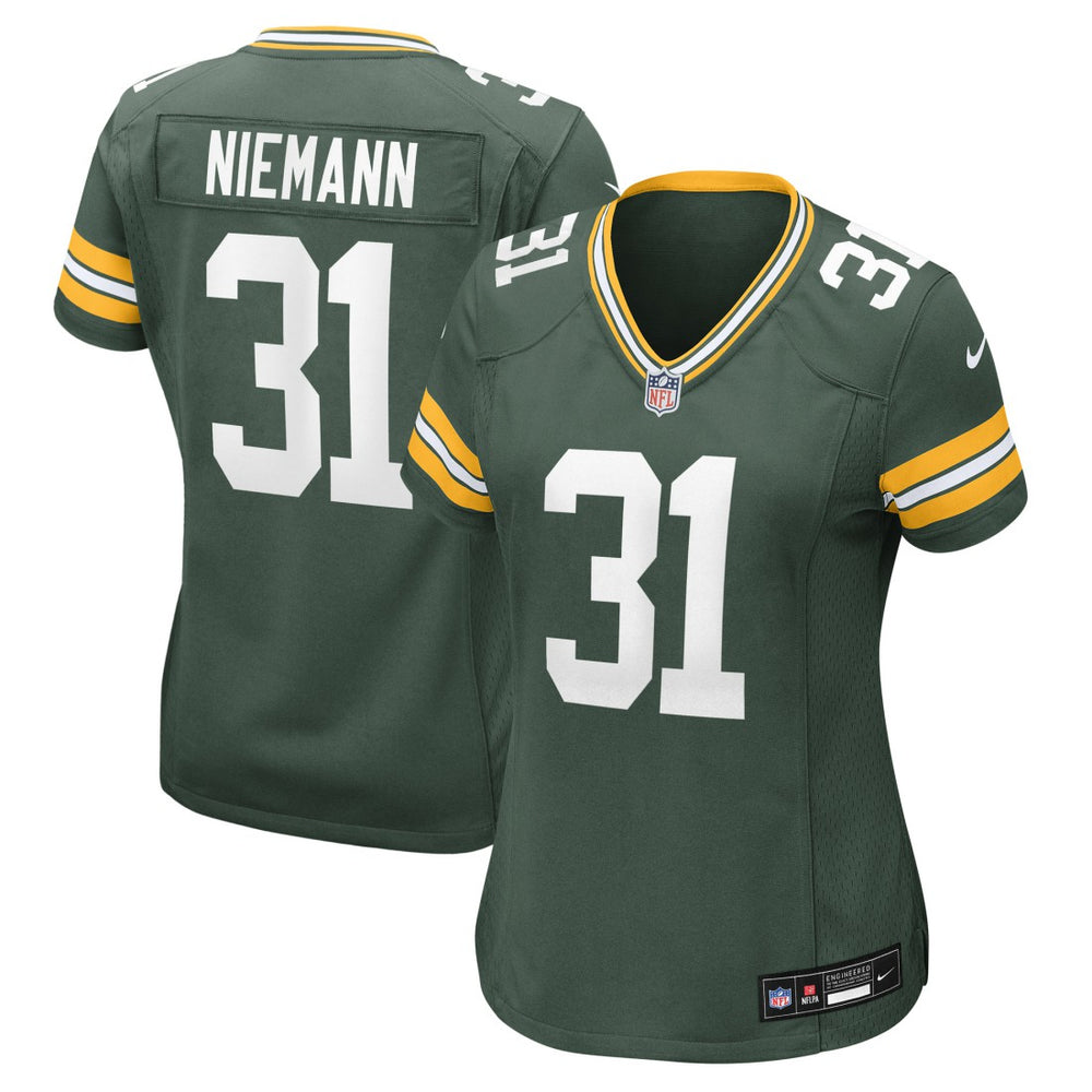 Nick Niemann Green Bay Packers Women's Team Game Jersey - Green