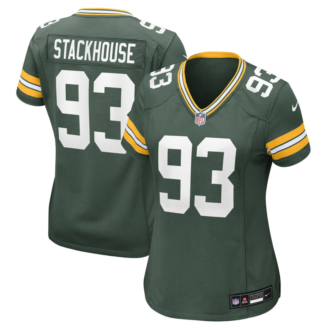 Nazir Stackhouse Green Bay Packers Women's Team Game Jersey - Green