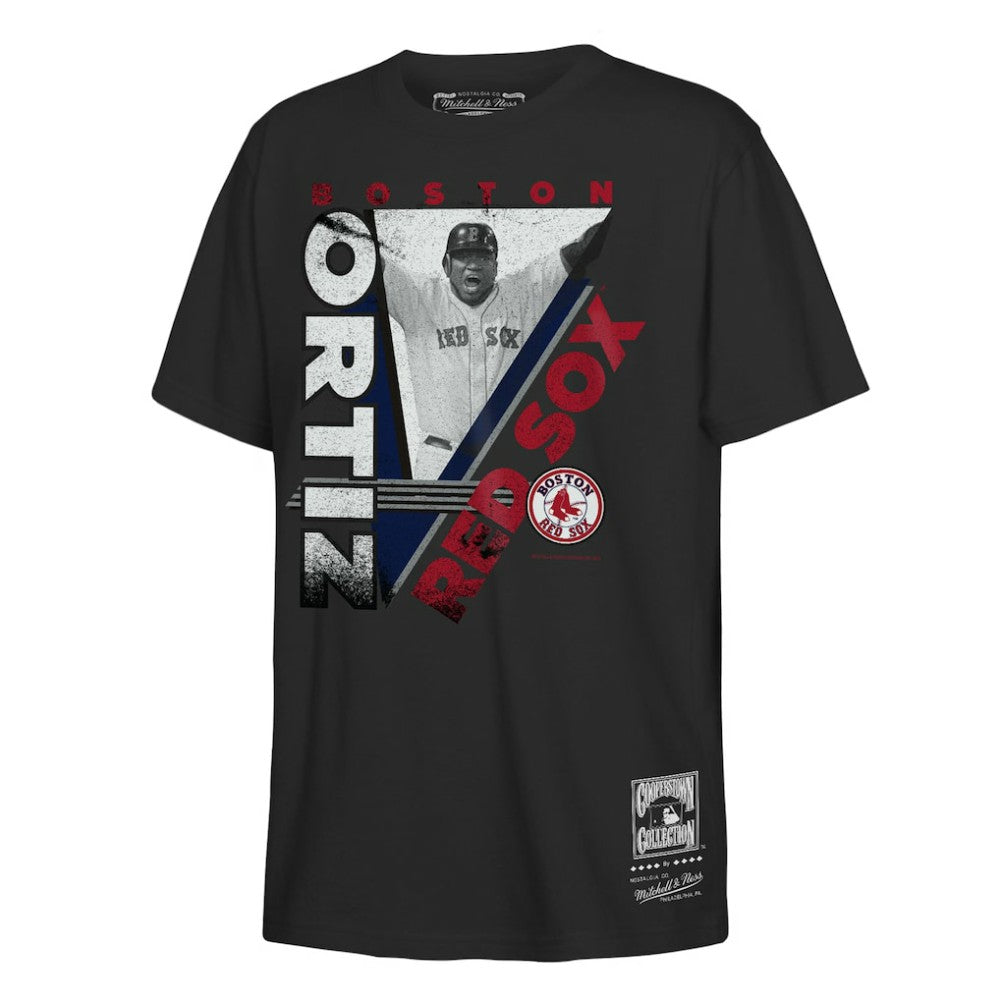 David Ortiz Boston Red Sox Youth In the Zone Player Graphic T-Shirt Black | Mitchell & Ness
