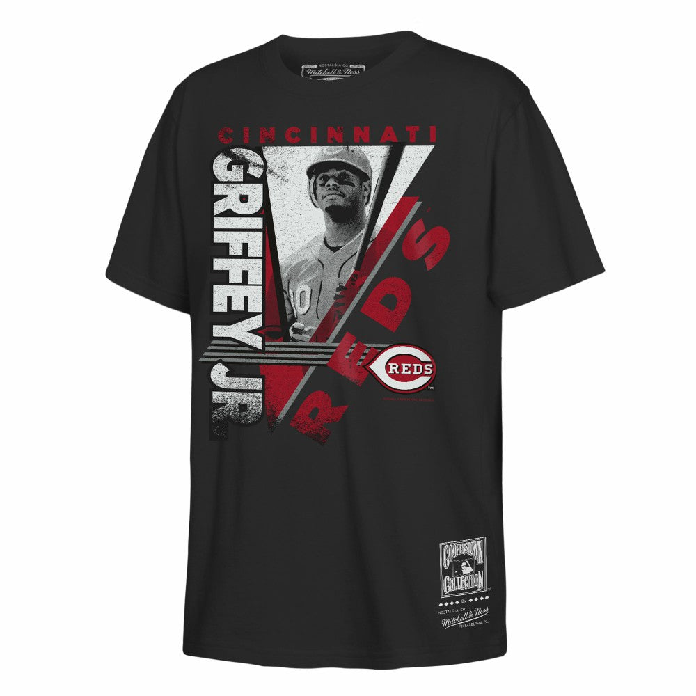 Ken Griffey Jr. Cincinnati Reds Youth In the Zone Player Graphic T-Shirt Black | Mitchell & Ness