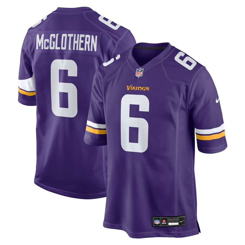 Dwight McGlothern Minnesota Vikings Team Game Jersey - Purple
