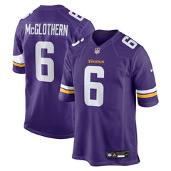Dwight McGlothern Minnesota Vikings Team Game Jersey - Purple