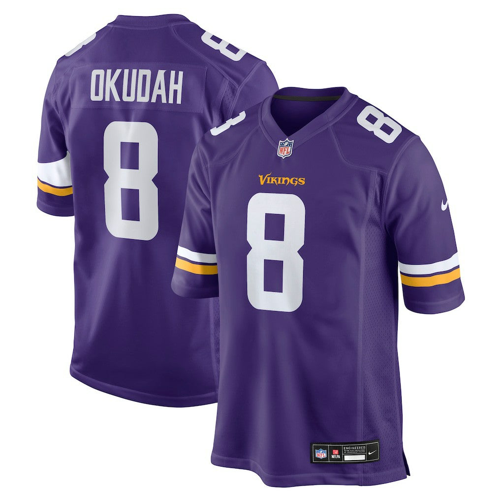 Jeff Okudah Minnesota Vikings Team Game Jersey - Purple