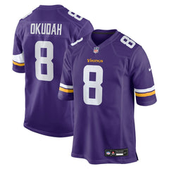 Jeff Okudah Minnesota Vikings Team Game Jersey - Purple