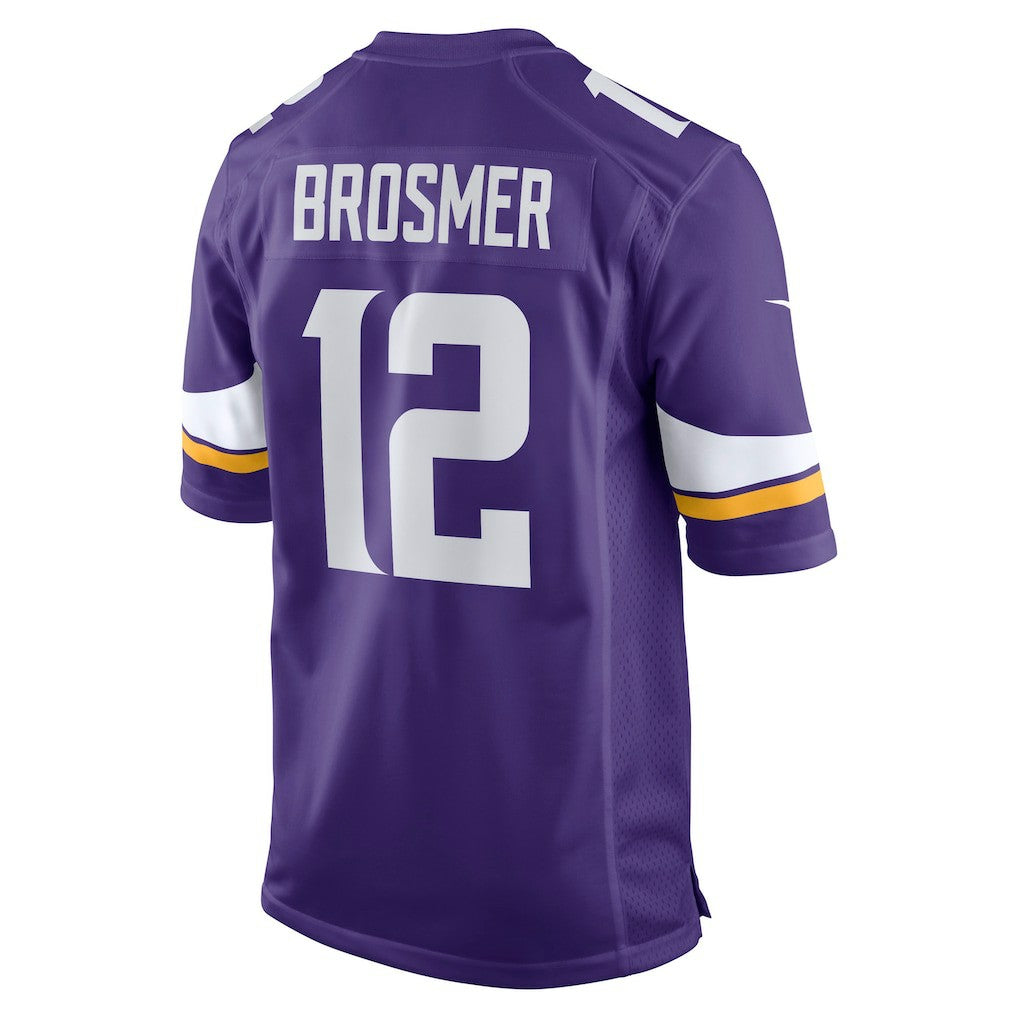 Max Brosmer Minnesota Vikings Team Game Jersey - Purple