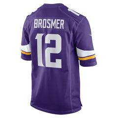 Max Brosmer Minnesota Vikings Team Game Jersey - Purple