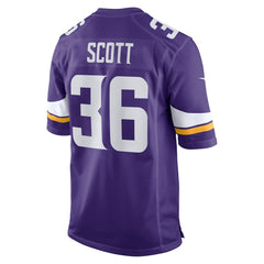 Zavier Scott Minnesota Vikings Team Game Jersey - Purple