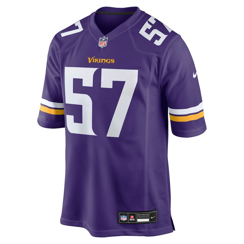 Chaz Chambliss Minnesota Vikings Team Game Jersey - Purple