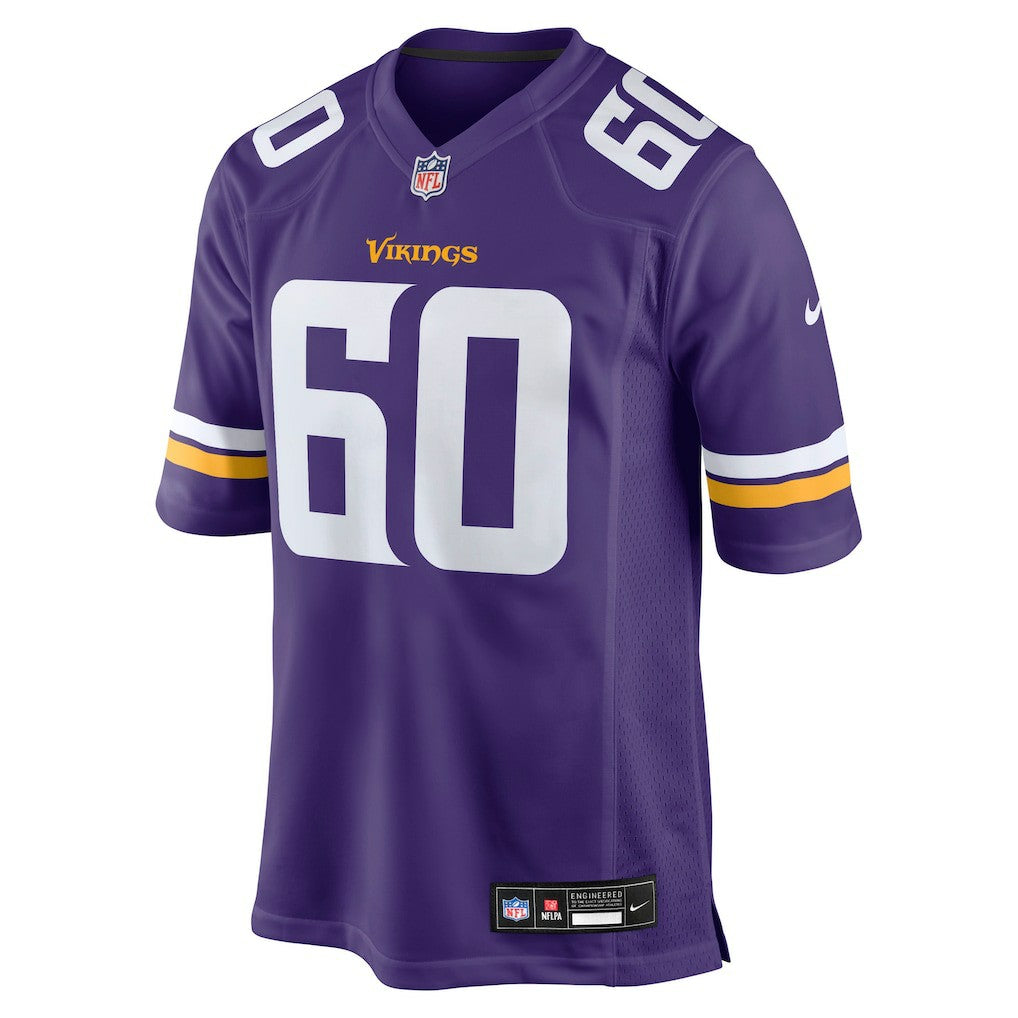 Joe Huber Minnesota Vikings Team Game Jersey - Purple