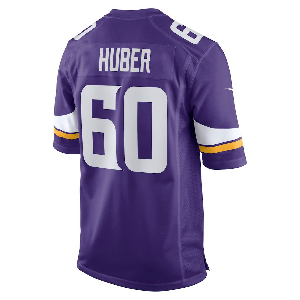 Joe Huber Minnesota Vikings Team Game Jersey - Purple