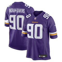 Tyrion Ingram-Dawkins Minnesota Vikings Team Game Jersey - Purple