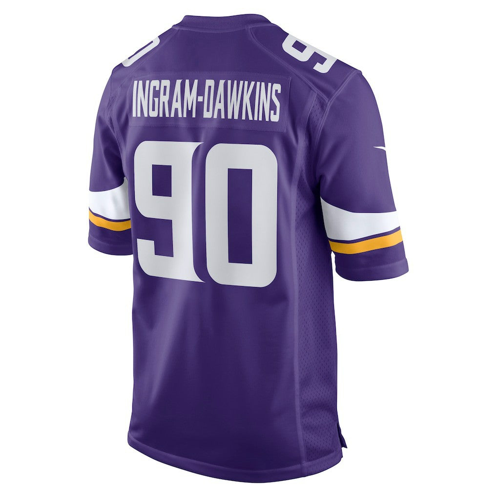 Tyrion Ingram-Dawkins Minnesota Vikings Team Game Jersey - Purple