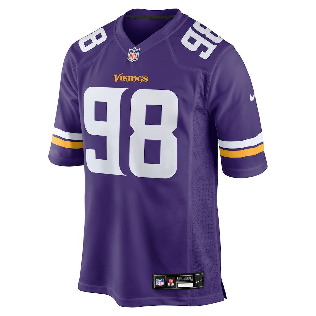 Bo Richter Minnesota Vikings Team Game Jersey - Purple