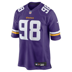 Bo Richter Minnesota Vikings Team Game Jersey - Purple