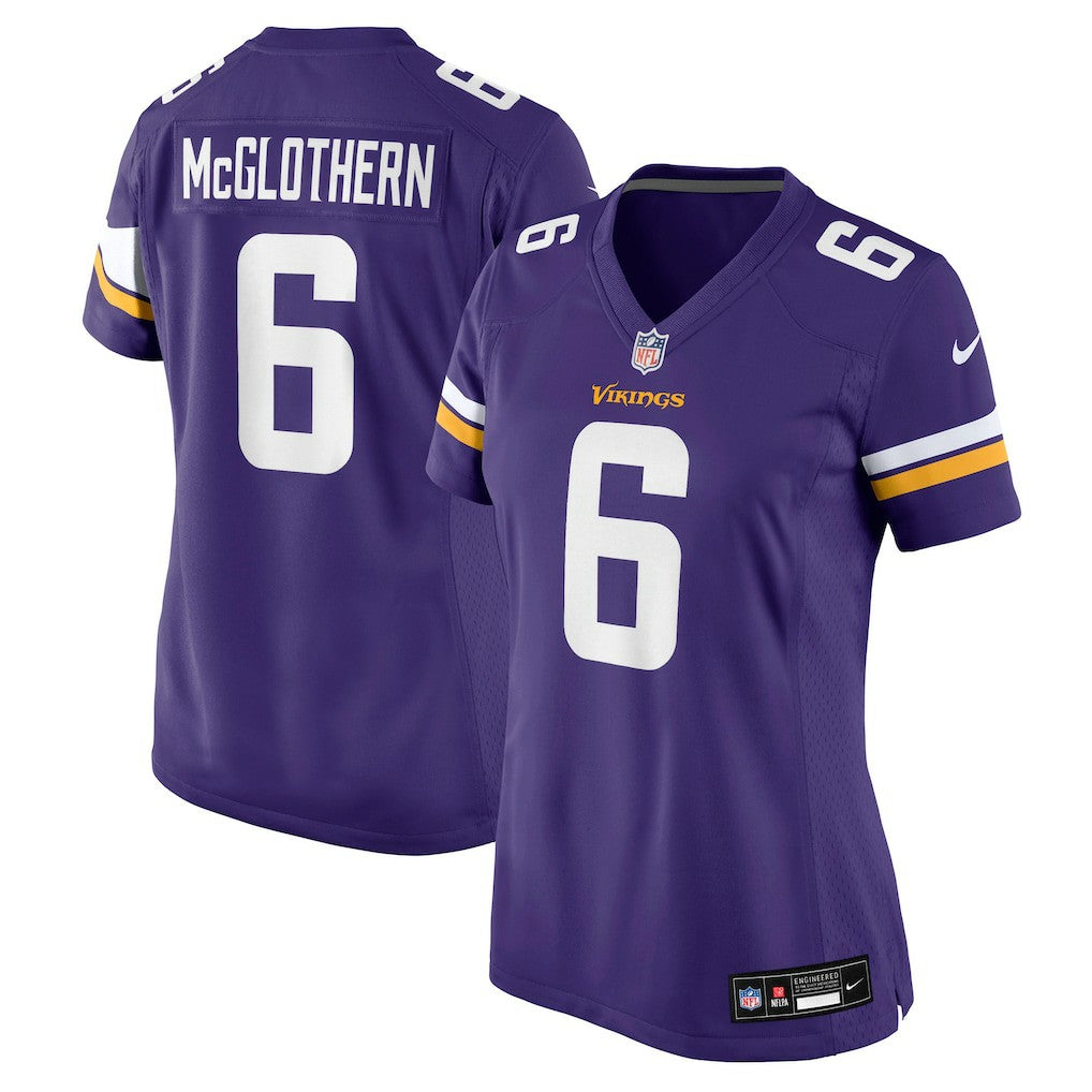 Dwight McGlothern Minnesota Vikings Women's Team Game Jersey - Purple