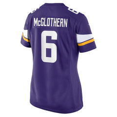 Dwight McGlothern Minnesota Vikings Women's Team Game Jersey - Purple
