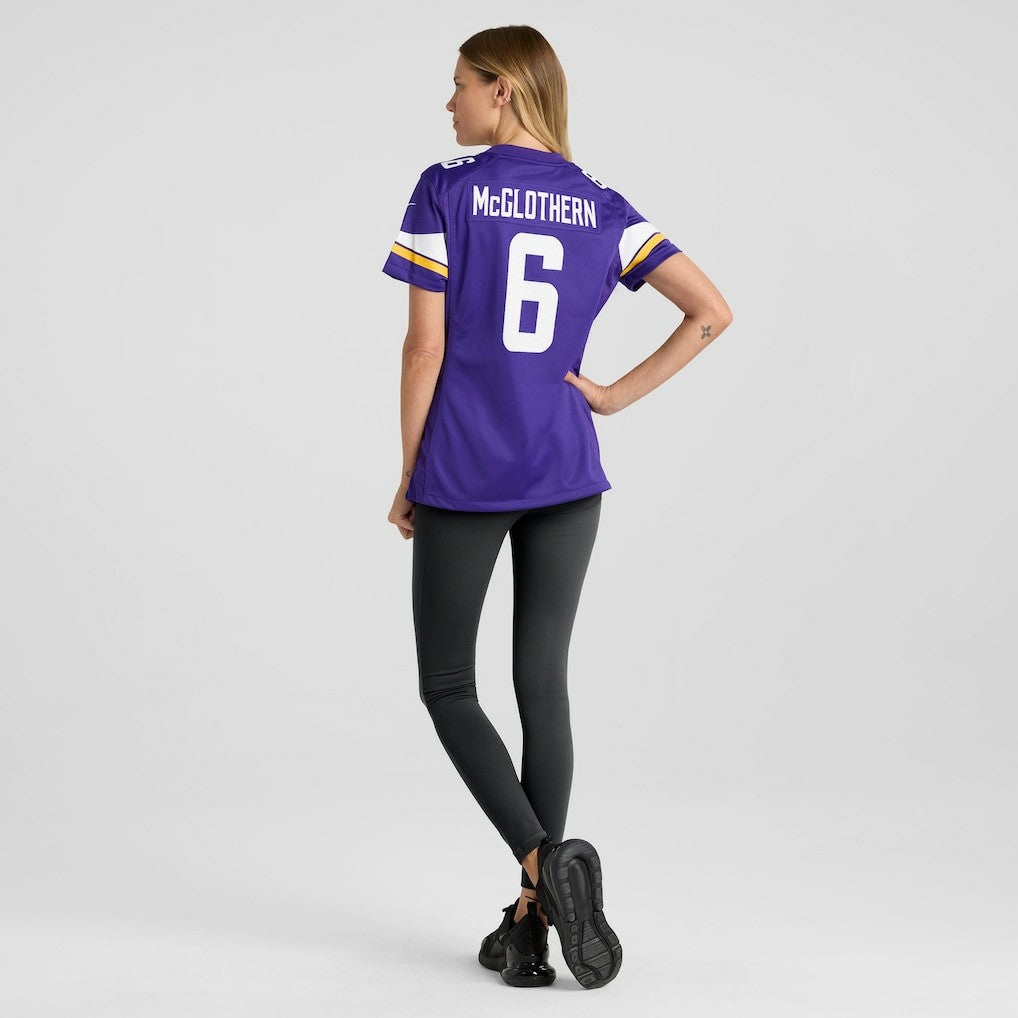 Dwight McGlothern Minnesota Vikings Women's Team Game Jersey - Purple