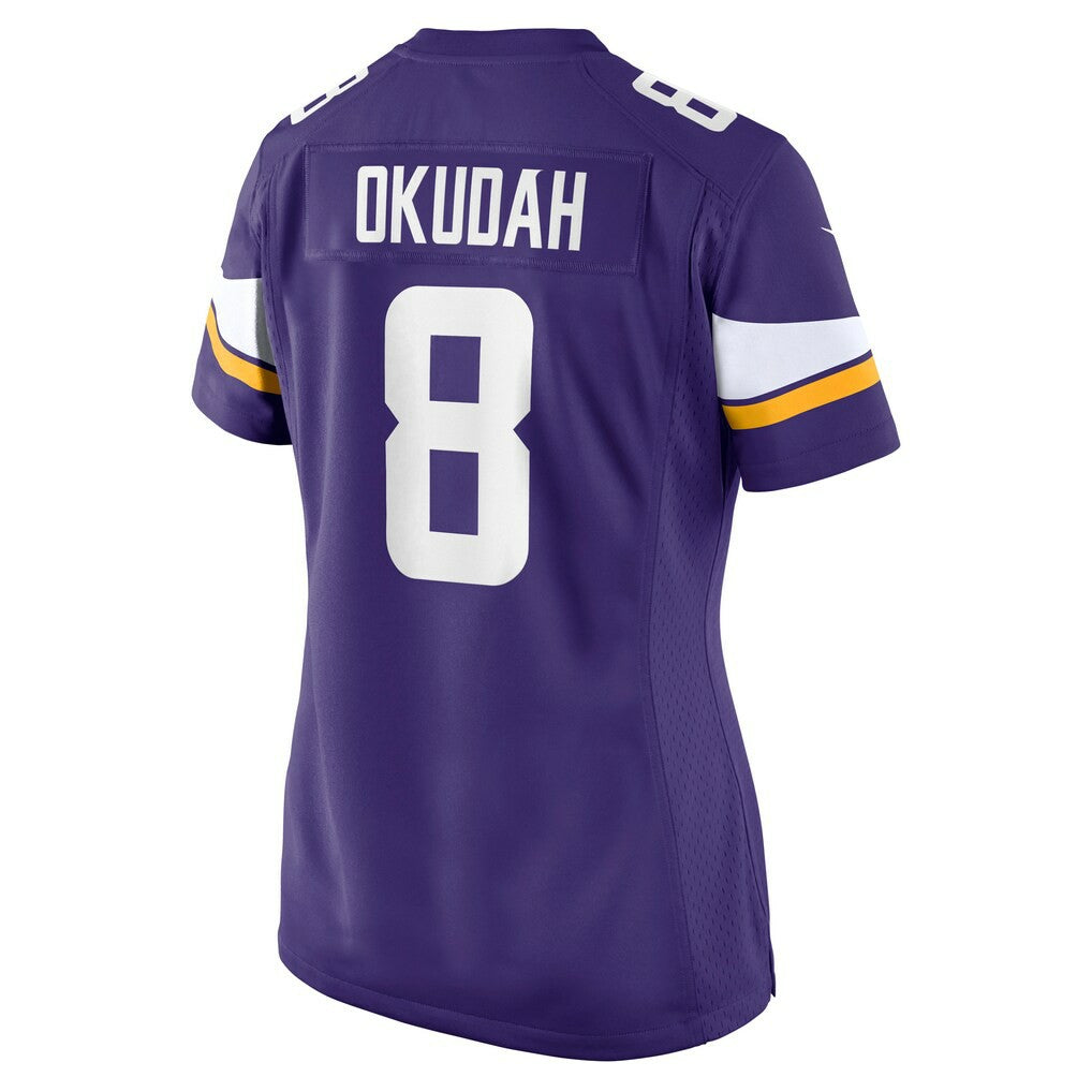 Jeff Okudah Minnesota Vikings Women's Team Game Jersey - Purple